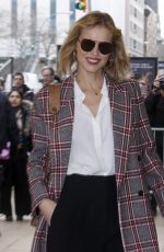 EVA HERZIGOVA Arrives at Michael Kors Show at New York Fashion Week 02/14/2018