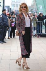 EVA HERZIGOVA Arrives at Michael Kors Show at New York Fashion Week 02/14/2018