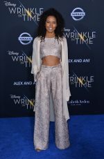 FOLA EVANS-AKINGBOLA at A Wrinkle in Time Premiere in Los Angeles 02/26/2018