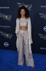 FOLA EVANS-AKINGBOLA at A Wrinkle in Time Premiere in Los Angeles 02/26/2018