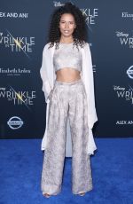 FOLA EVANS-AKINGBOLA at A Wrinkle in Time Premiere in Los Angeles 02/26/2018