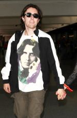 FRANCES BEAN COBAIN and Matthew Cook at LAX Airport in Los Angeles 02/09/2018