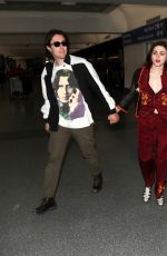 FRANCES BEAN COBAIN and Matthew Cook at LAX Airport in Los Angeles 02/09/2018