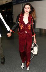 FRANCES BEAN COBAIN and Matthew Cook at LAX Airport in Los Angeles 02/09/2018