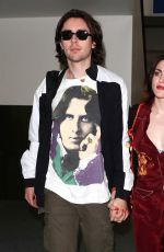 FRANCES BEAN COBAIN and Matthew Cook at LAX Airport in Los Angeles 02/09/2018