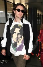 FRANCES BEAN COBAIN and Matthew Cook at LAX Airport in Los Angeles 02/09/2018