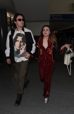FRANCES BEAN COBAIN and Matthew Cook at LAX Airport in Los Angeles 02/09/2018