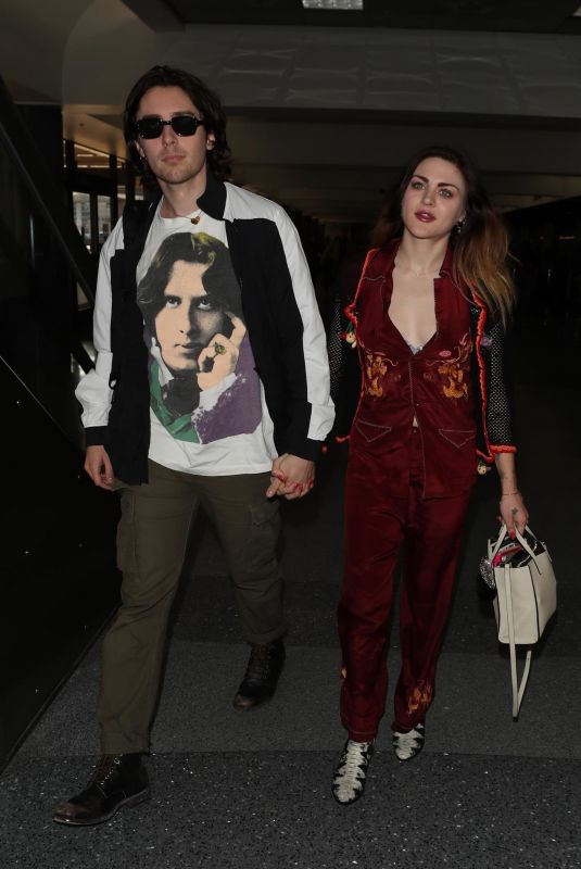 FRANCES BEAN COBAIN and Matthew Cook at LAX Airport in Los Angeles 02/09/2018