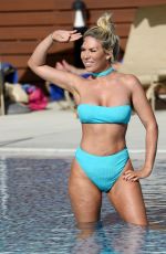 FRANLIE ESSEX in Bikini at a Pool in Portugal 02/22/2018