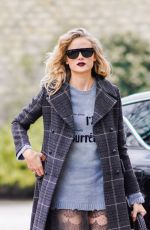 GABRIELLA WILDE Arrives at Christian Dior Show at Paris Fashion Week 02/27/2018