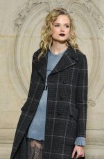 GABRIELLA WILDE Arrives at Christian Dior Show at Paris Fashion Week 02/27/2018