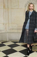 GABRIELLA WILDE Arrives at Christian Dior Show at Paris Fashion Week 02/27/2018