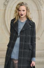 GABRIELLA WILDE Arrives at Christian Dior Show at Paris Fashion Week 02/27/2018