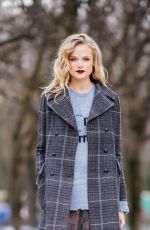 GABRIELLA WILDE Arrives at Christian Dior Show at Paris Fashion Week 02/27/2018