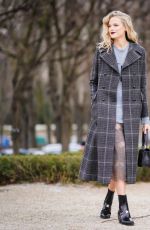 GABRIELLA WILDE Arrives at Christian Dior Show at Paris Fashion Week 02/27/2018