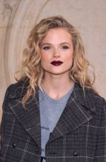 GABRIELLA WILDE at Christian Dior Show at Paris Fashion Week 02/27/2018