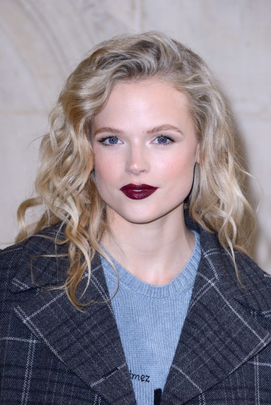 GABRIELLA WILDE at Christian Dior Show at Paris Fashion Week 02/27/2018