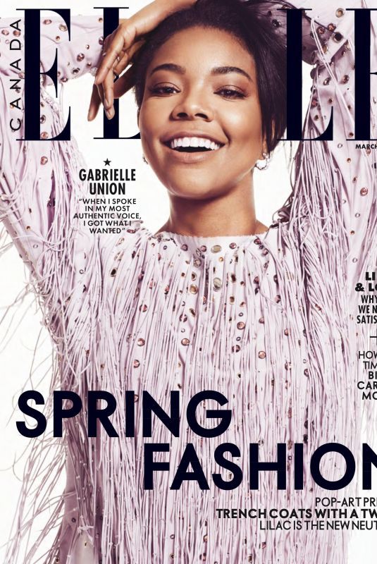 GABRIELLE UNION in Elle Magazine, Canada March 2018 Issue