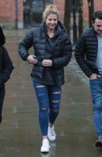 GEMMA ATKINSON Leaves Key 103 Radio in Manchester 02/19/2018