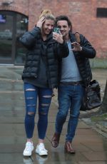 GEMMA ATKINSON Leaves Key 103 Radio in Manchester 02/19/2018