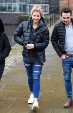 GEMMA ATKINSON Leaves Key 103 Radio in Manchester 02/19/2018