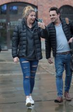 GEMMA ATKINSON Leaves Key 103 Radio in Manchester 02/19/2018