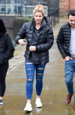 GEMMA ATKINSON Leaves Key 103 Radio in Manchester 02/19/2018