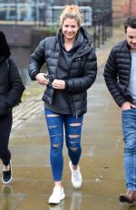 GEMMA ATKINSON Leaves Key 103 Radio in Manchester 02/19/2018