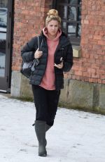 GEMMA ATKINSON Leaves Key 103 Radio in Manchester 02/28/2018