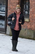 GEMMA ATKINSON Leaves Key 103 Radio in Manchester 02/28/2018