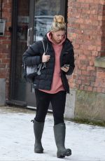 GEMMA ATKINSON Leaves Key 103 Radio in Manchester 02/28/2018