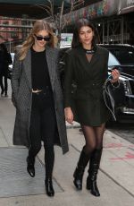 GEORGIA FOWLER and MEGAN WILLIAMS Out at New York Fashion Week 02/12/2018