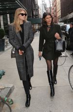 GEORGIA FOWLER and MEGAN WILLIAMS Out at New York Fashion Week 02/12/2018