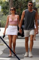 GEORGIA LOVE in Bikini Top Out in Sydney 02/18/2018