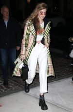 GIGI and BELLA HADID Arrives Back Home in New York 02/12/2018