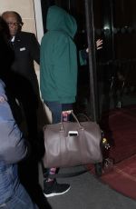 GIGI HADID Arrives at Her Hotel in Paris 02/25/2018
