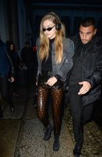 GIGI HADID Arrives at Versace Fashion Show in Milan 02/23/2018