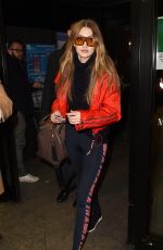 GIGI HADID at Airport in Milan 02/25/2018