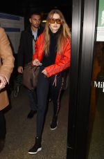 GIGI HADID at Airport in Milan 02/25/2018