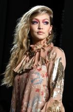GIGI HADID at Anna Sui Runway Show at New York Fashion Week 02/12/2018