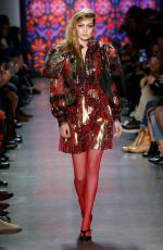 GIGI HADID at Anna Sui Runway Show at New York Fashion Week 02/12/2018