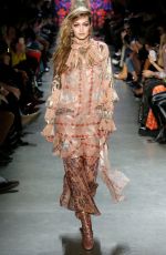 GIGI HADID at Anna Sui Runway Show at New York Fashion Week 02/12/2018