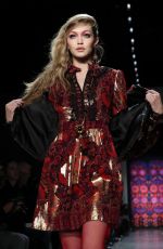 GIGI HADID at Anna Sui Runway Show at New York Fashion Week 02/12/2018