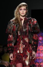 GIGI HADID at Anna Sui Runway Show at New York Fashion Week 02/12/2018