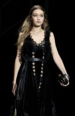 GIGI HADID at Bottega Veneta Catwalk at New York Fashion Week 02/09/2018