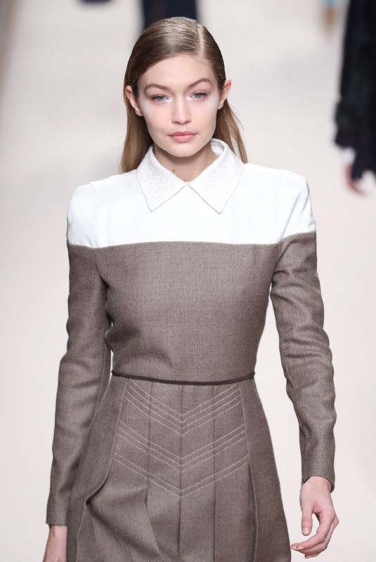 GIGI HADID at Fendi Fashion Show at MFW in Milan 02/22/2018