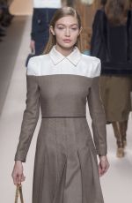 GIGI HADID at Fendi Fashion Show at MFW in Milan 02/22/2018