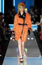 GIGI HADID at Moschino Runway Show at Milan Fashion Week 02/21/2018