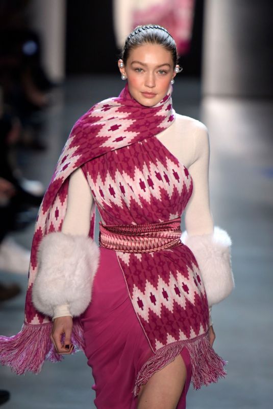 GIGI HADID at Prabal Gurung Catwalk Show at New York Fashion Week 02/11/2018