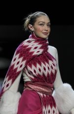 GIGI HADID at Prabal Gurung Catwalk Show at New York Fashion Week 02/11/2018